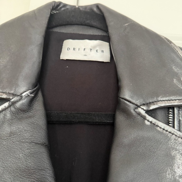 DRIFTER 100% Lamb Leather Jacket – Black with Silver Hardware – Women’s Size XS - Picture 3 of 4